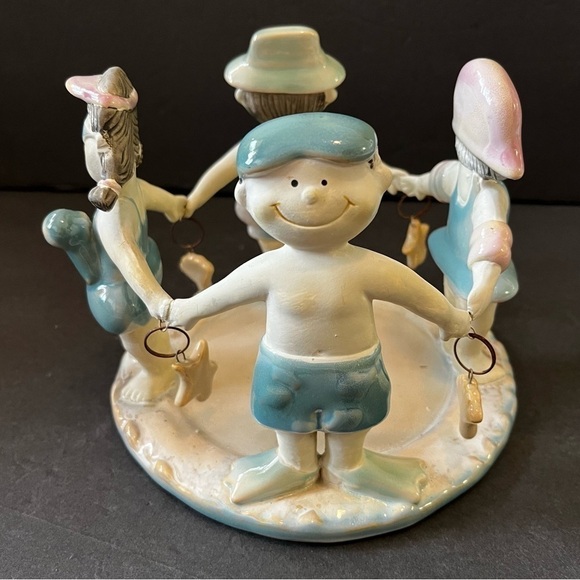 Yankee Candle Circle of Friends Jar Holder Shell Beach Party Boat Swim Nautical - Picture 1 of 12